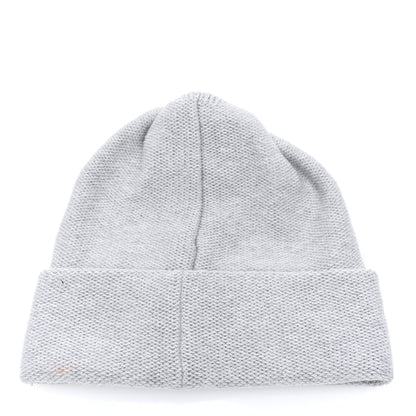 Chanel Cashmere CC Beanie Hat Grey 2 of 5