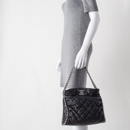 Chanel Lambskin Chain Around Hobo Black 2 of 10
