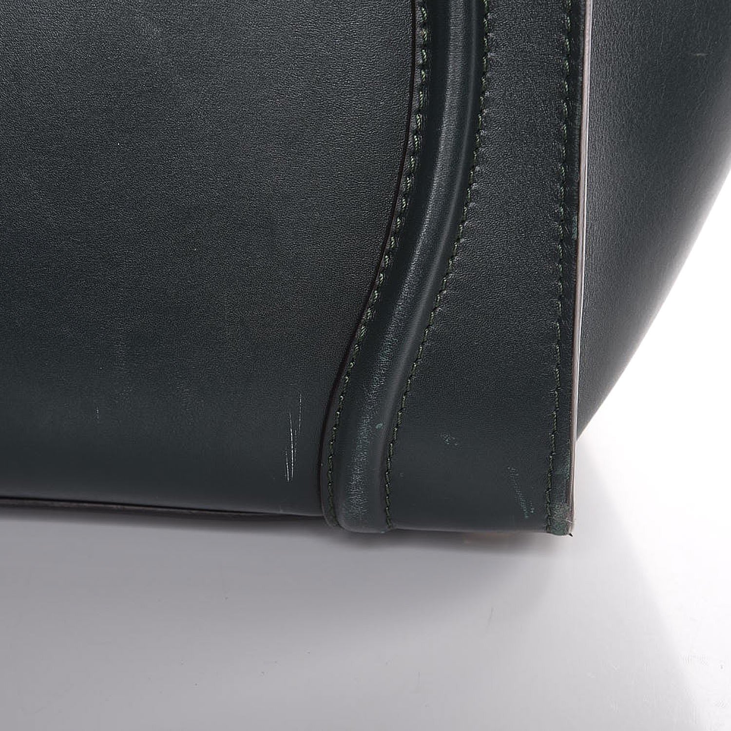 Celine Smooth Calfskin Mini Luggage Emerald 21 of 24