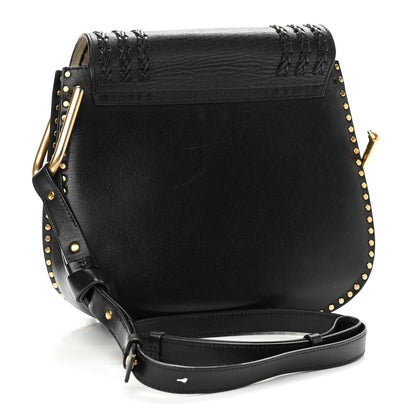 Chloe Calfskin Braided Medium Hudson Shoulder Bag Black 3 of 10