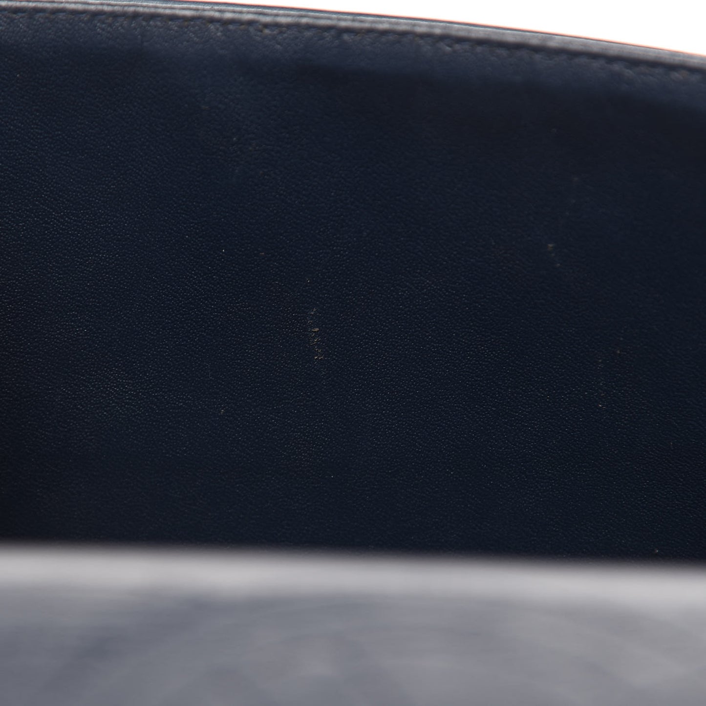 Patent Quilted Maxi Double Flap Navy Blue