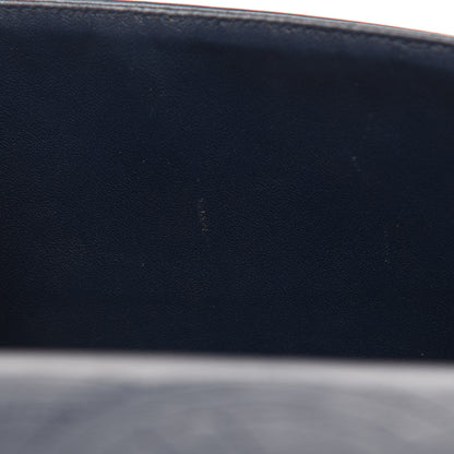 Chanel Patent Quilted Maxi Double Flap Navy Blue 14 of 14