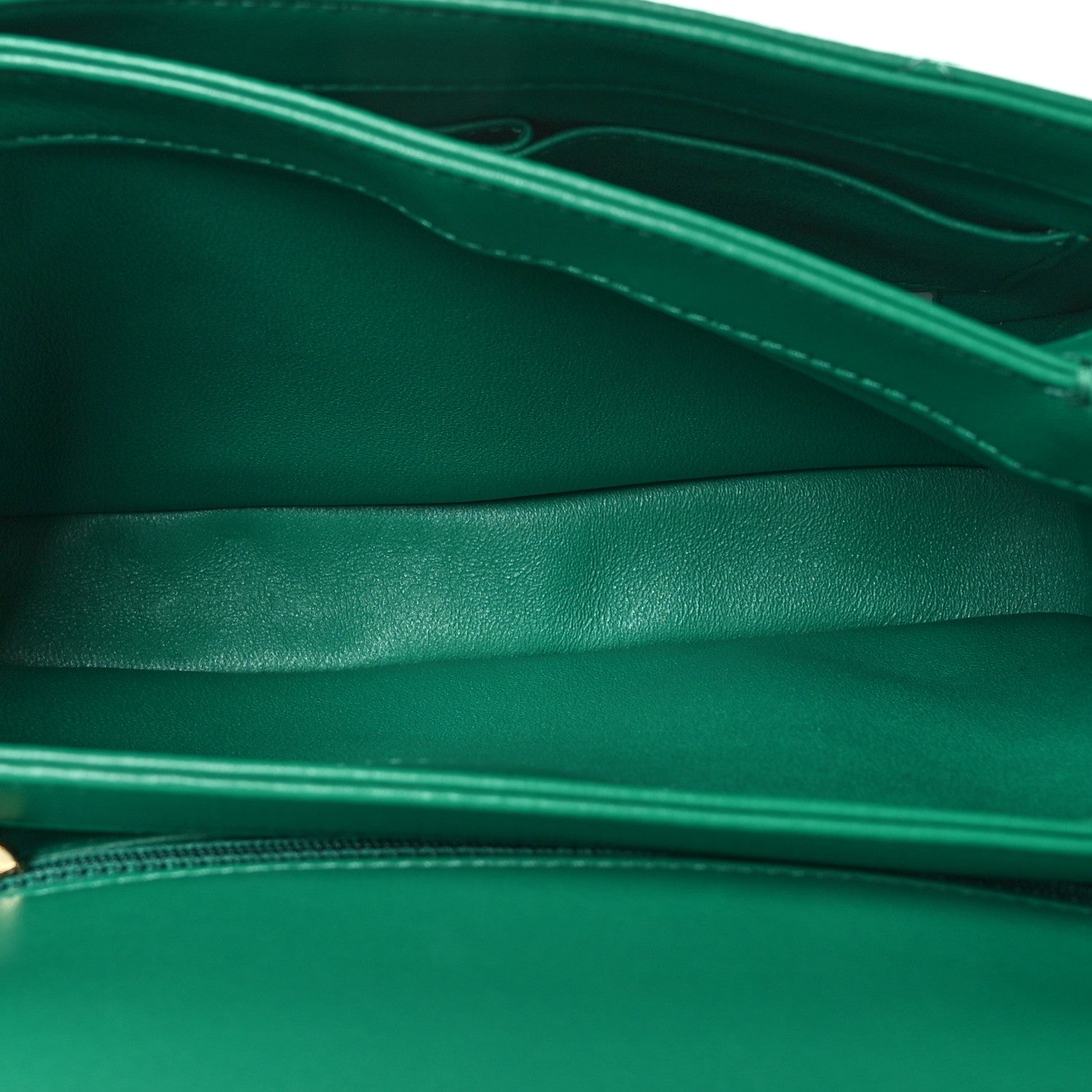 Chanel Lambskin Quilted Small Trendy CC Flap Dual Handle Bag Green 5 of 10