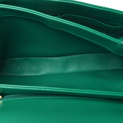 Chanel Lambskin Quilted Small Trendy CC Flap Dual Handle Bag Green 5 of 10