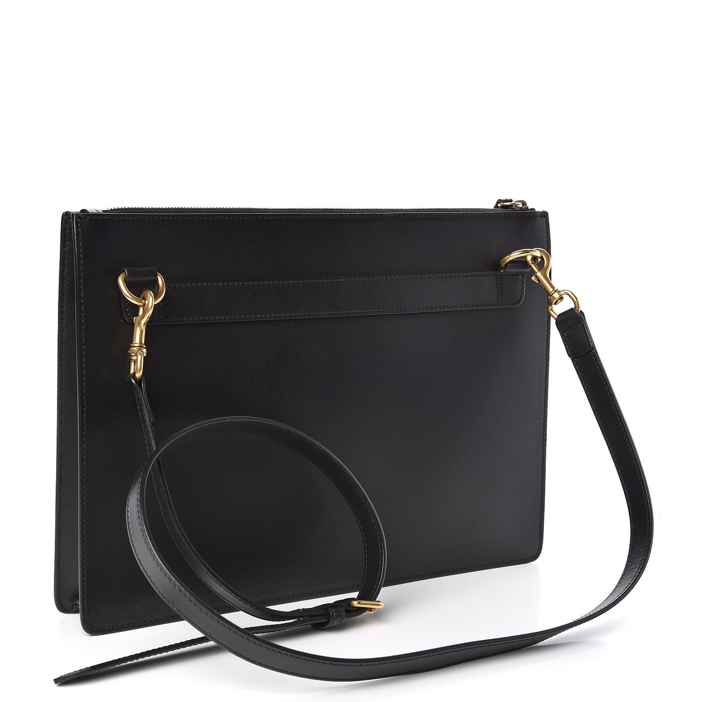 Calfskin is Life Print Messenger Bag Black