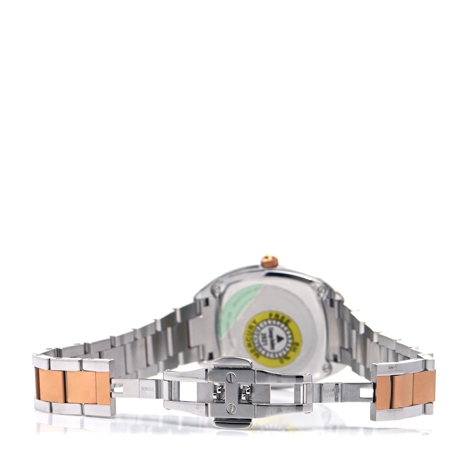Fendi Stainless Steel Mother of Pearl 32mm Momento Two Tone Quartz Watch 5 of 7