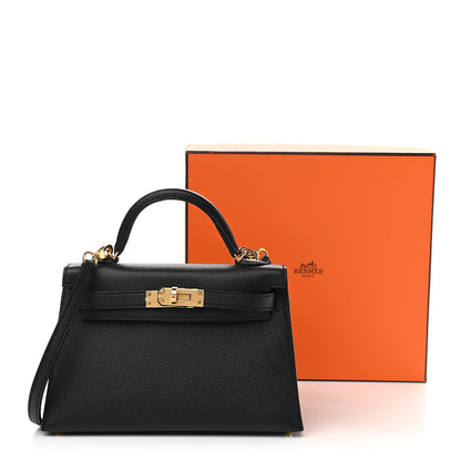 Hermes Epsom Mini Kelly Sellier 20 Black 11 of 11