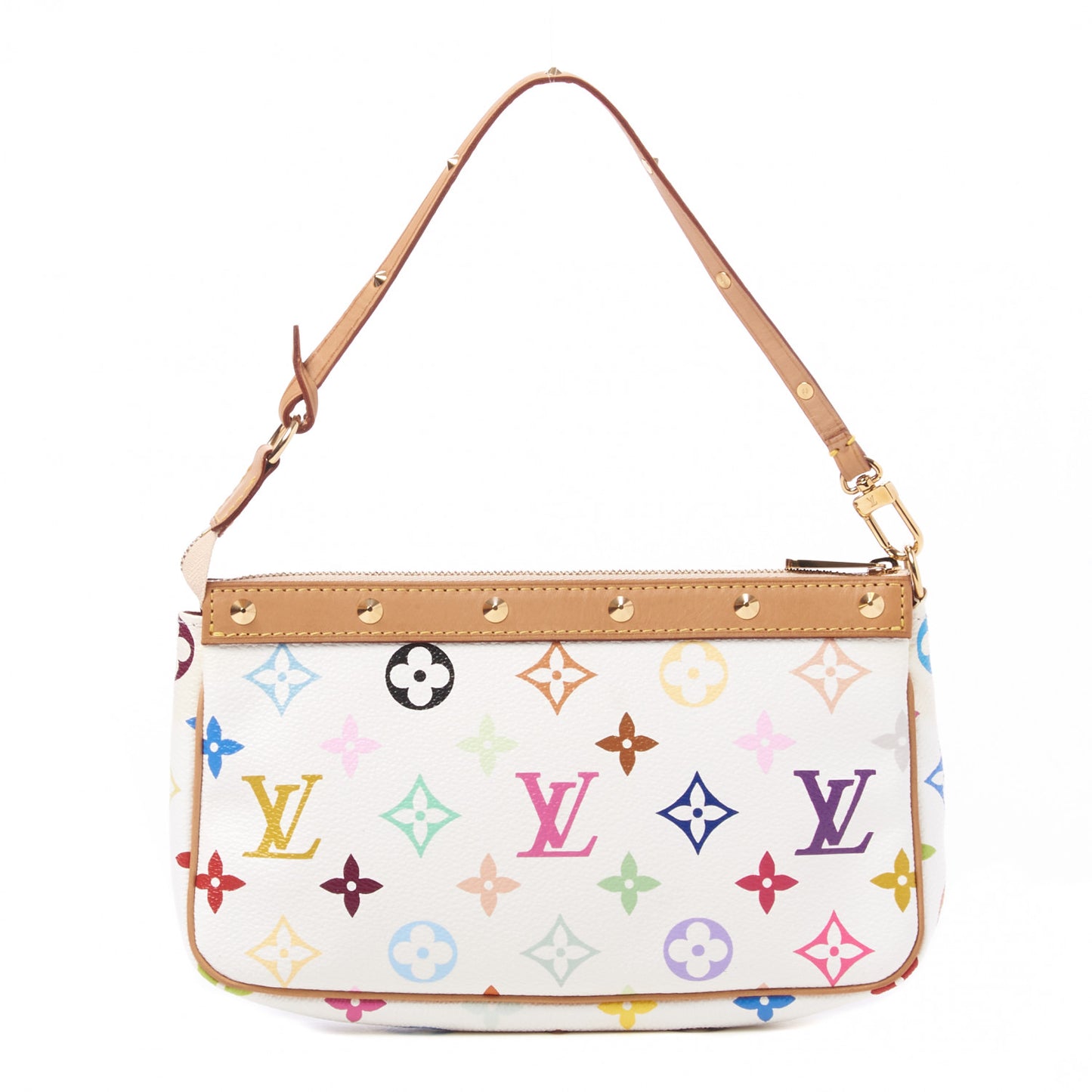 Monogram Multicolor Pochette Accessories White
