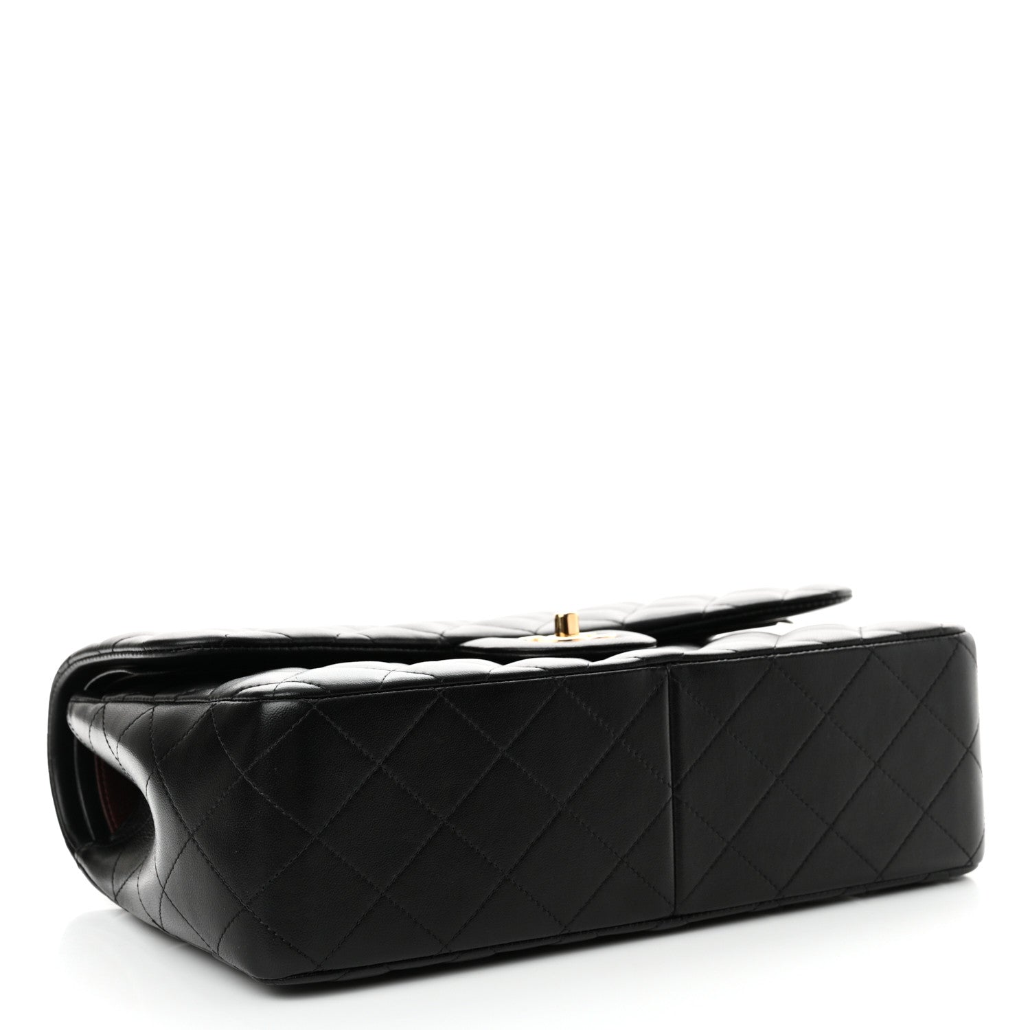 Chanel Lambskin Quilted Jumbo Double Flap Black 4 of 14
