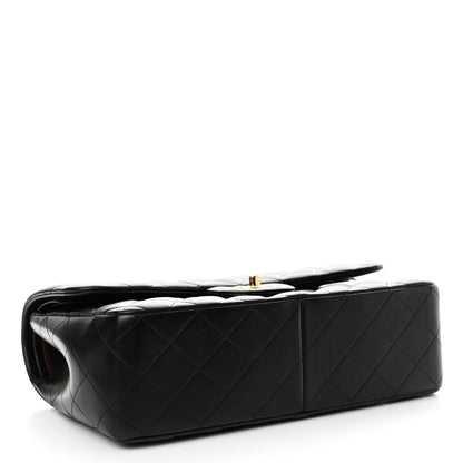 Chanel Lambskin Quilted Jumbo Double Flap Black 4 of 14