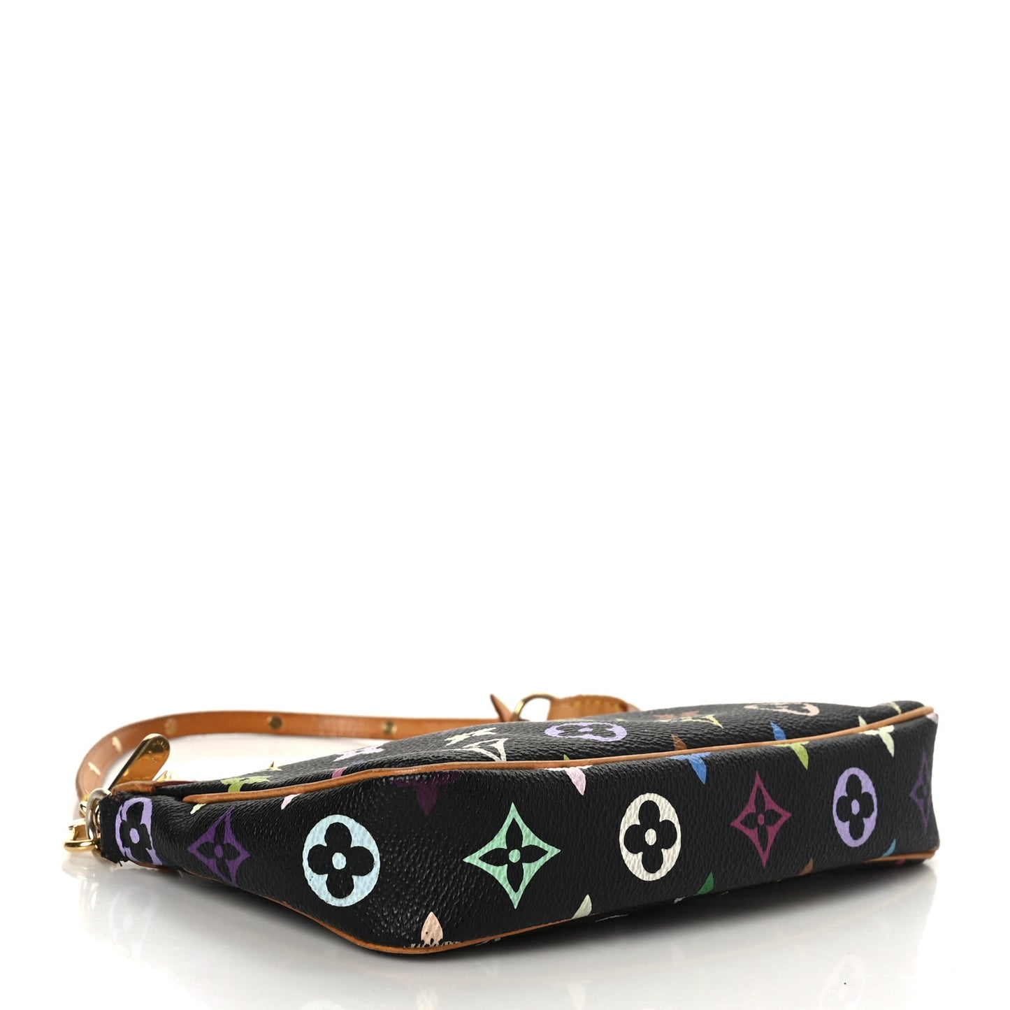 Monogram Multicolor Pochette Accessories Black