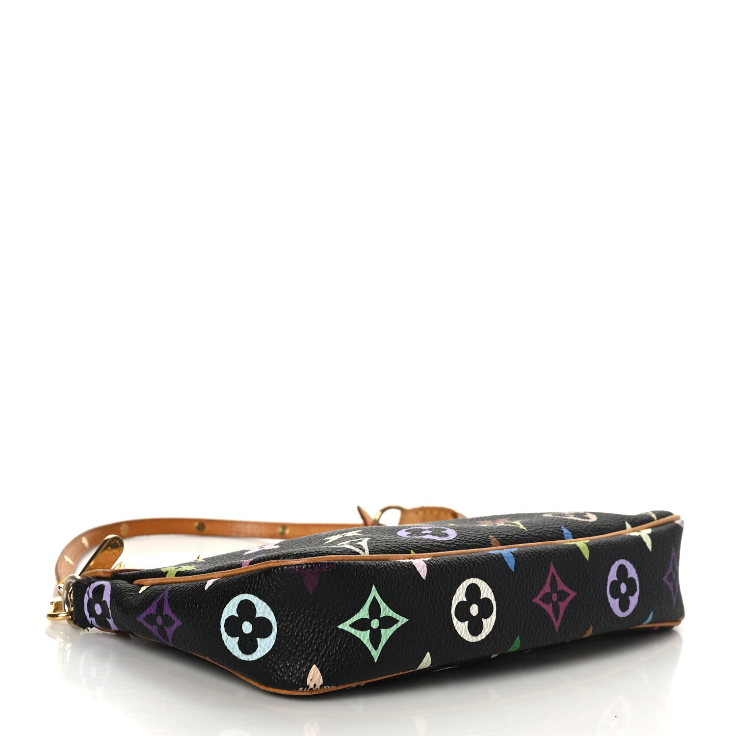 Louis Vuitton Monogram Multicolor Pochette Accessories Black 4 of 10