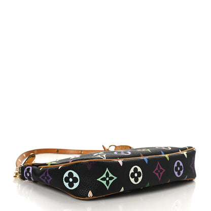 Louis Vuitton Monogram Multicolor Pochette Accessories Black 4 of 10