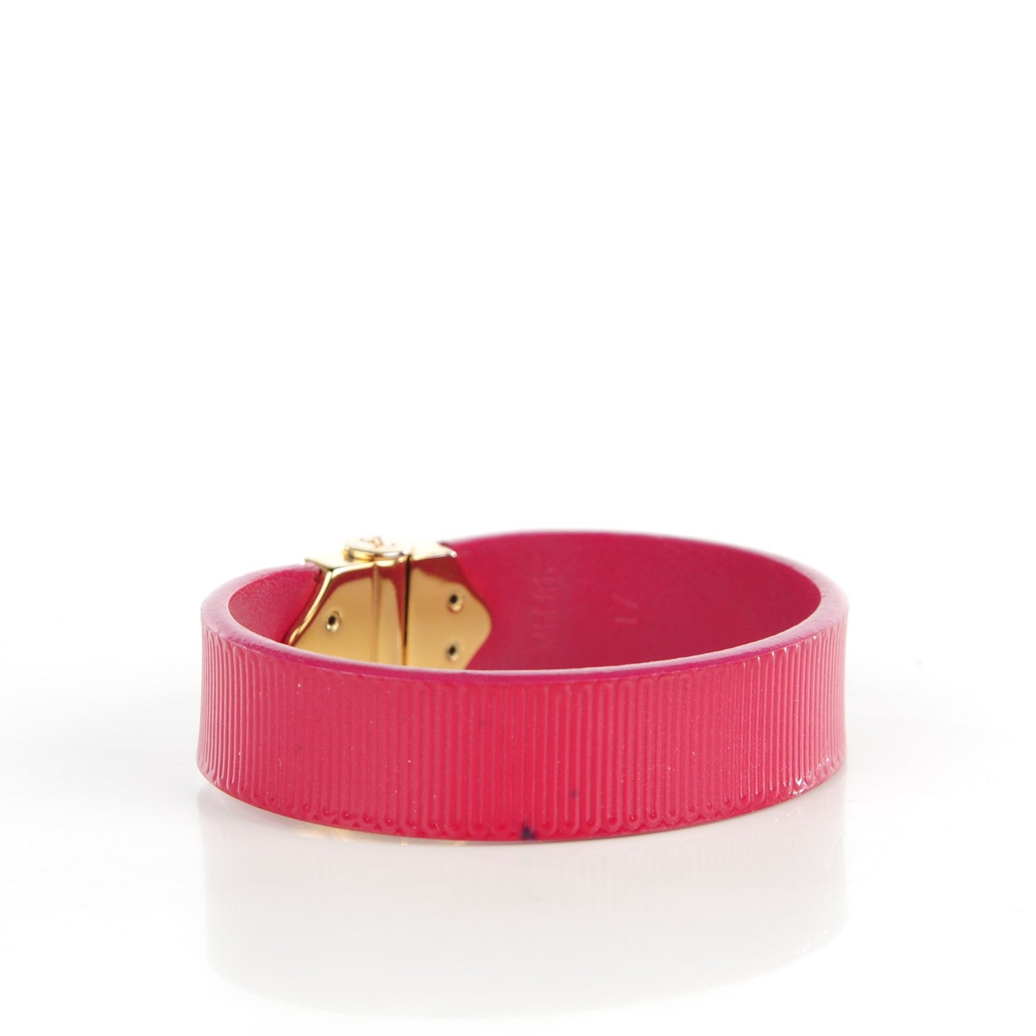 Louis Vuitton Patent Calfskin Embossed Spirit Bracelet 17 Rose Indien 3 of 9
