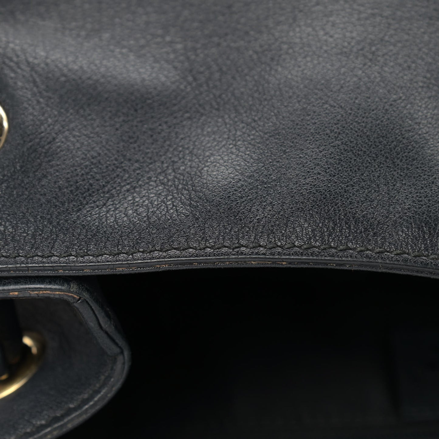 Calfskin Medium Braided Handle Gifford Tote Black