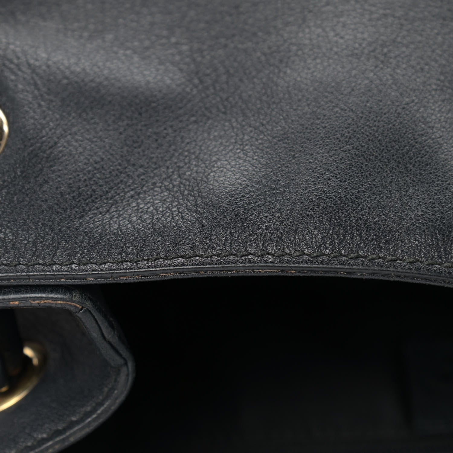 Gucci Calfskin Medium Braided Handle Gifford Tote Black 13 of 14