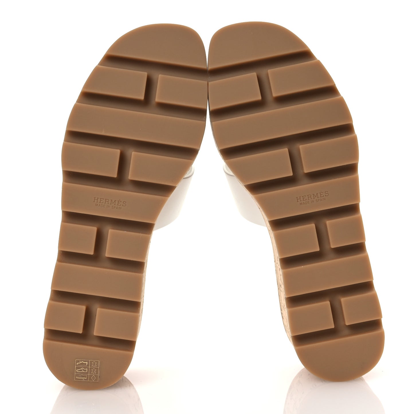 Calfskin Cork Eze 30 Sandals 38 White