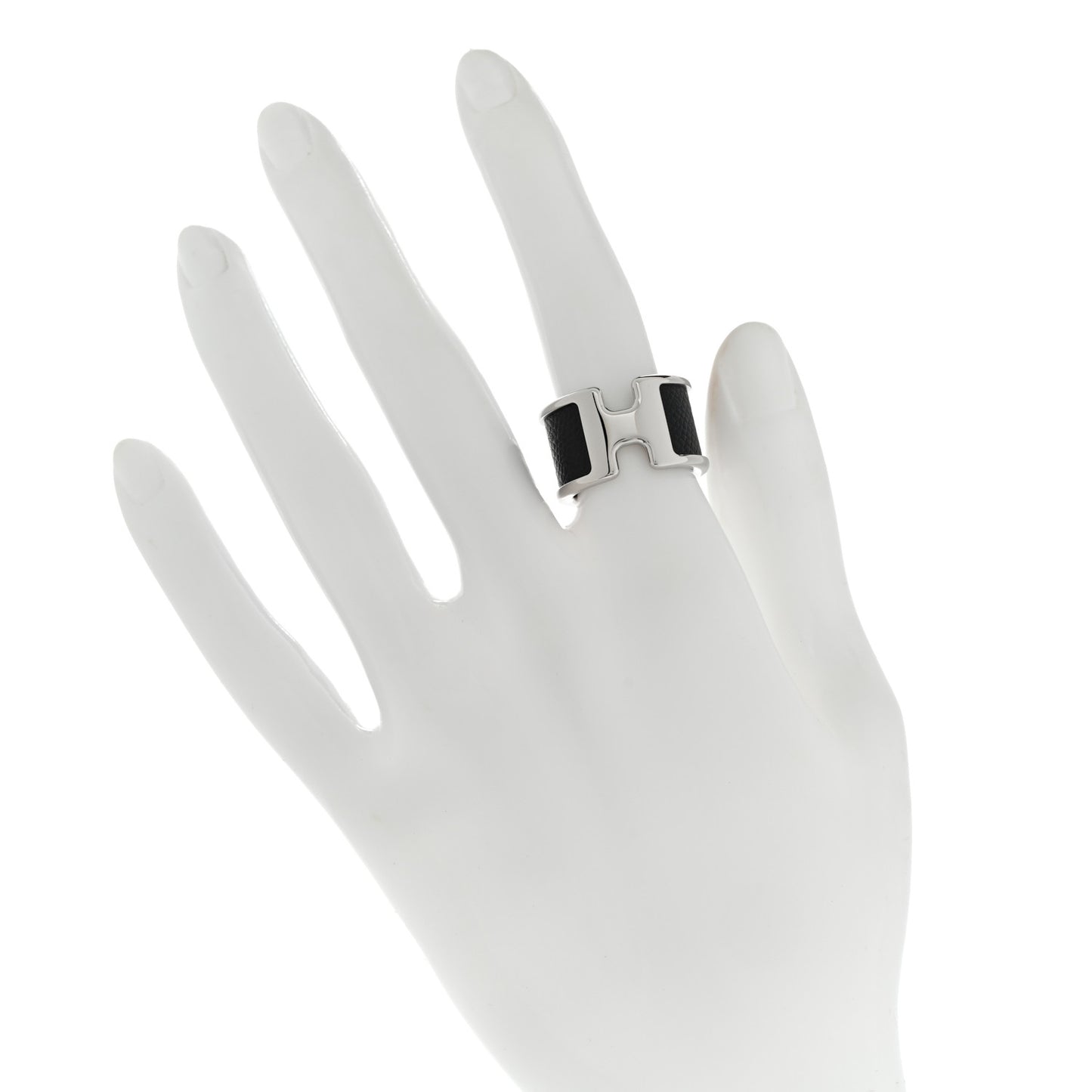 Madame Calfskin Large Olympe Ring XS 50 5.25 Black