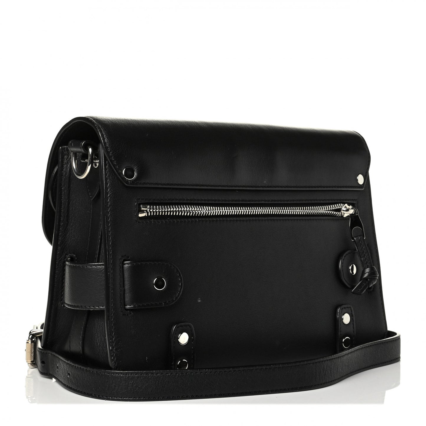 Calfskin PS11 Classic Shoulder Bag Black