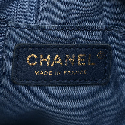 Chanel Denim Quilted Small Mood Bucket With Chain Blue Multicolor 6 of 12