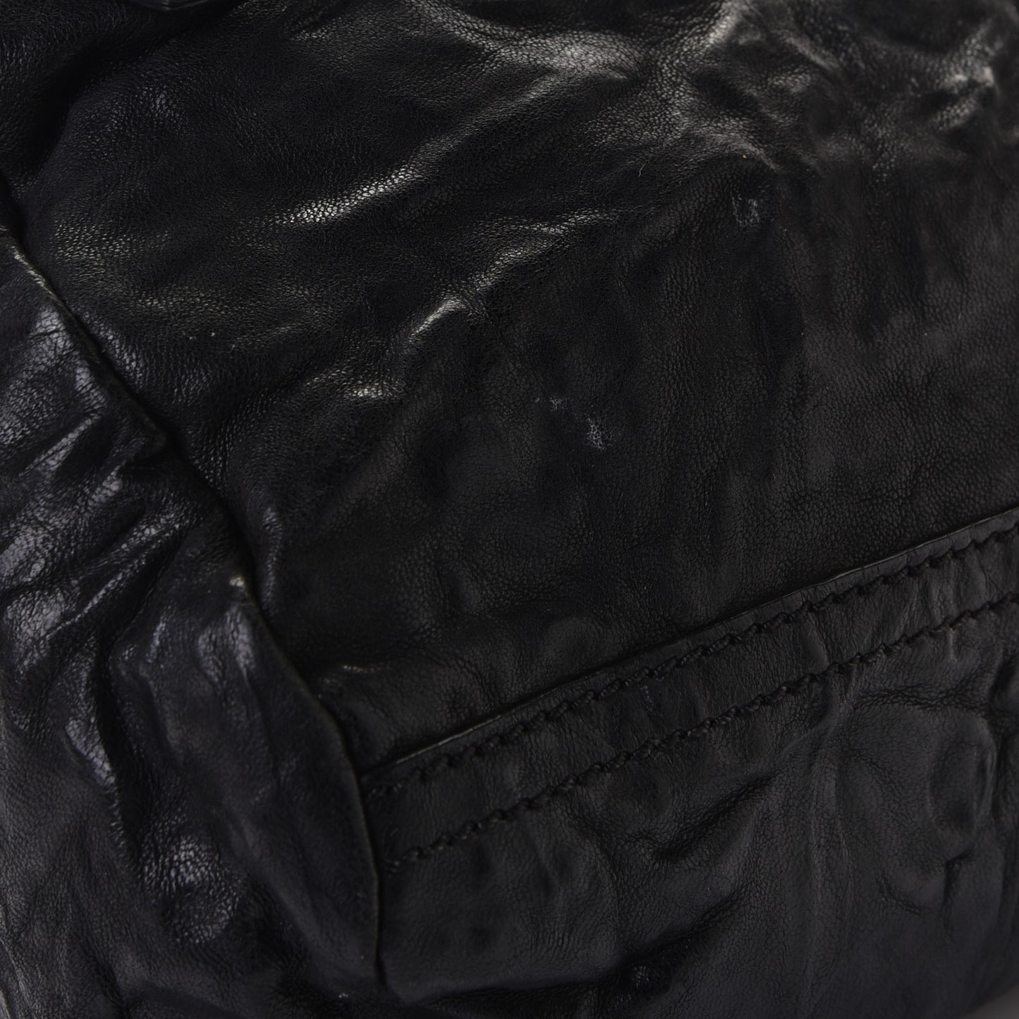 Tumbled Sheepskin Mini Pandora Black