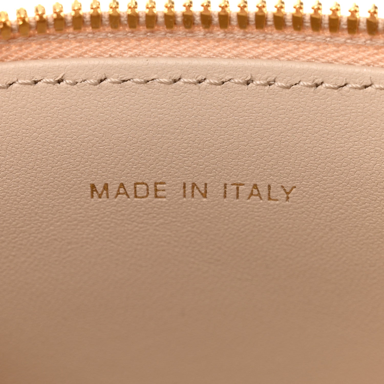 Christian Dior Calfskin CD Signature Vanity Case Caramel Beige 7 of 10