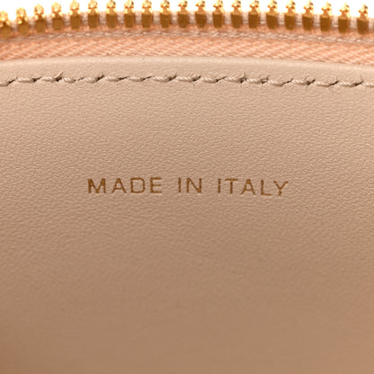 Christian Dior Calfskin CD Signature Vanity Case Caramel Beige 7 of 10