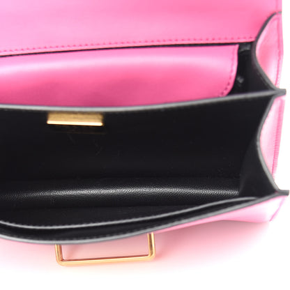 Prada City Calfskin Saffiano Cahier Bag Fuxia Black 5 of 8