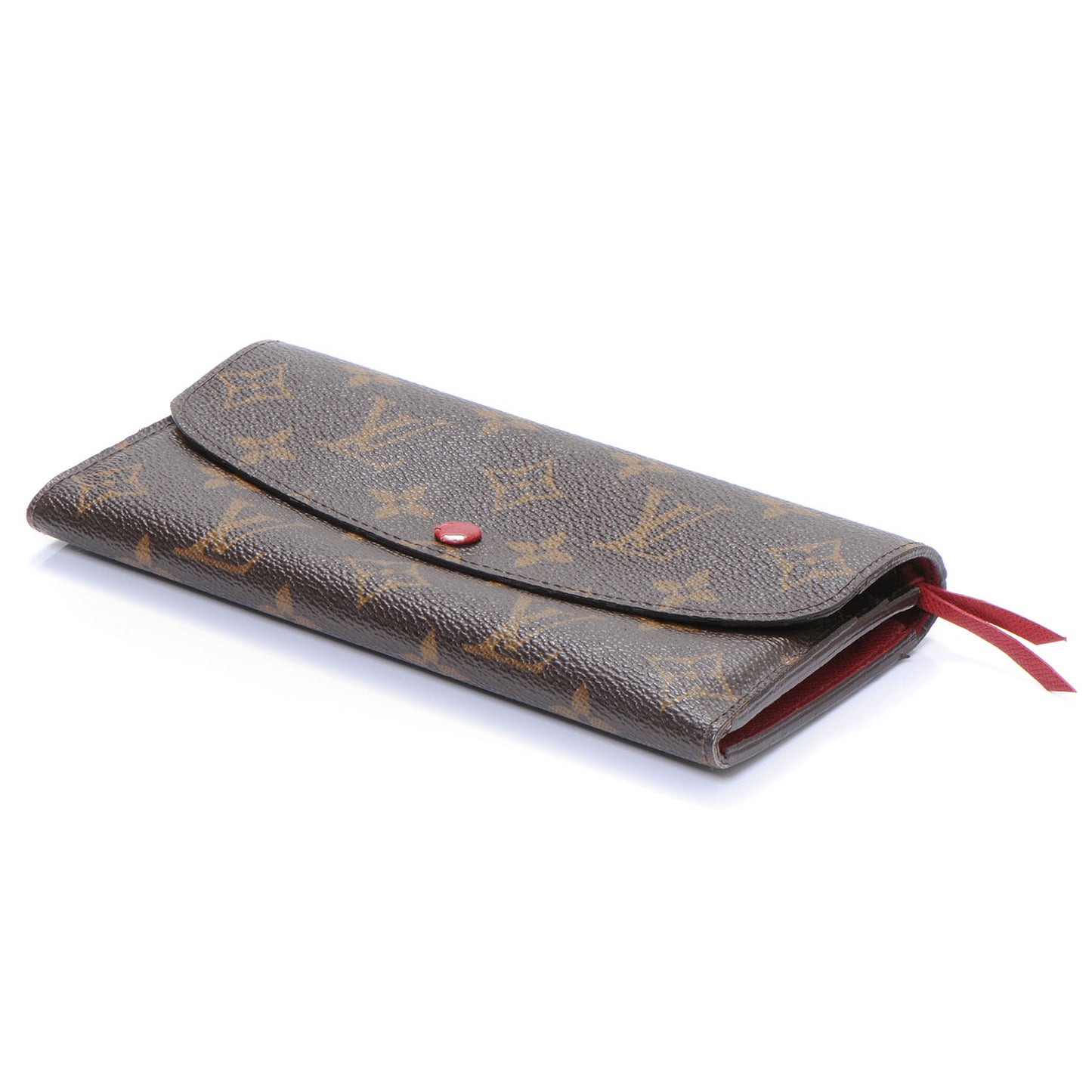 Monogram Emilie Wallet Red