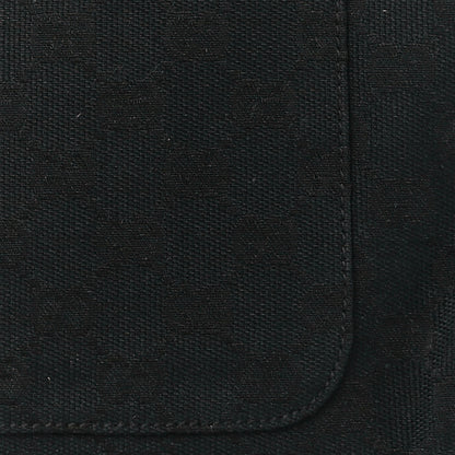 Gucci Monogram Flat Messenger Bag Black 10 of 12