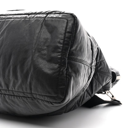 Chanel Coated Canvas Quilted Large Garment Travel Bag Black 10 of 10