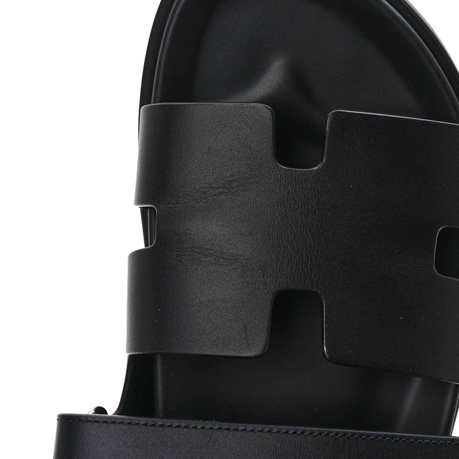 Hermes Calfskin Mens Chypre Sandals 43 Black 10 of 11