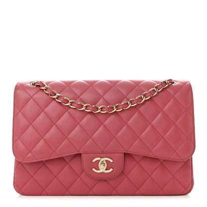 Chanel Caviar Quilted Jumbo Double Flap Pink 1 of 11
