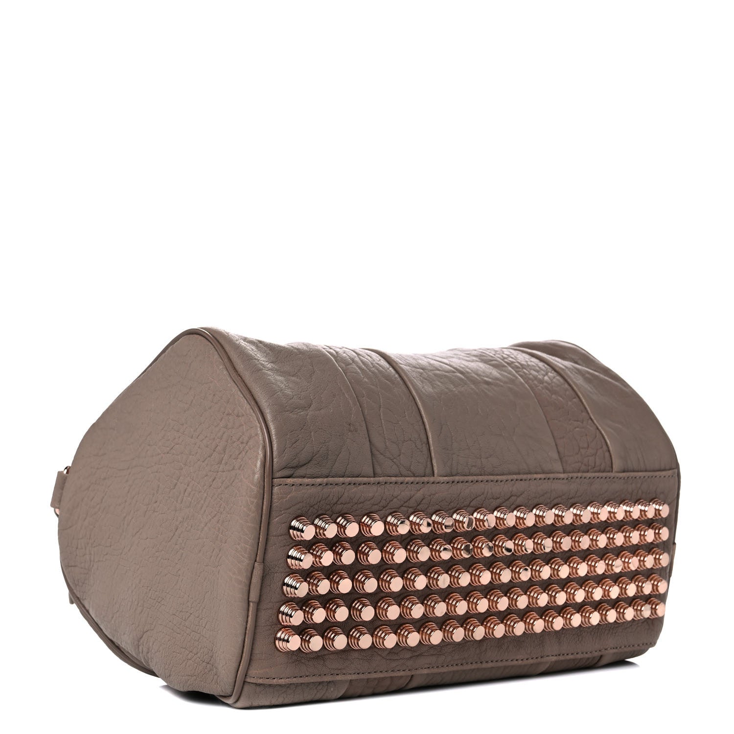 Alexander Wang Pebbled Lambskin Rocco Latte Rose Gold Hardware 3 of 12