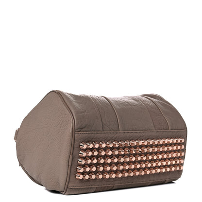 Alexander Wang Pebbled Lambskin Rocco Latte Rose Gold Hardware 3 of 12