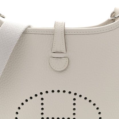 Hermes Taurillon Clemence Amazone Evelyne TPM Gris Pale 8 of 11