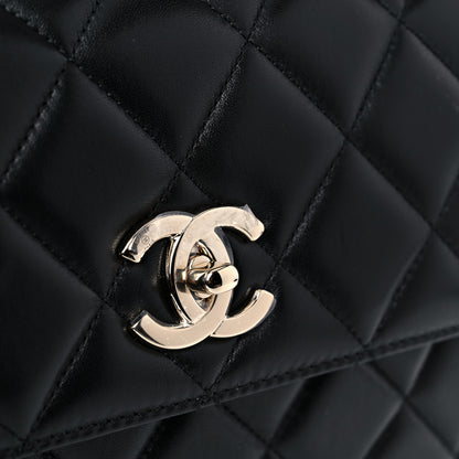 Chanel Lambskin Quilted Small Trendy CC Dual Handle Flap Bag Black 12 of 15