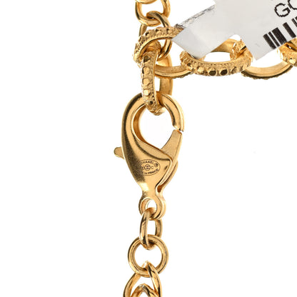 Chanel ID Dog Tag Charm Necklace Gold 5 of 5