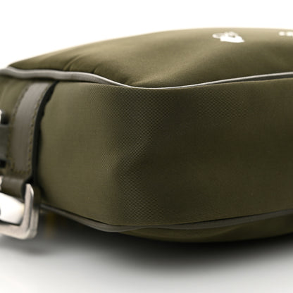 Off-White Nylon Logo Print Crossbody Bag Olive Green 8 of 11