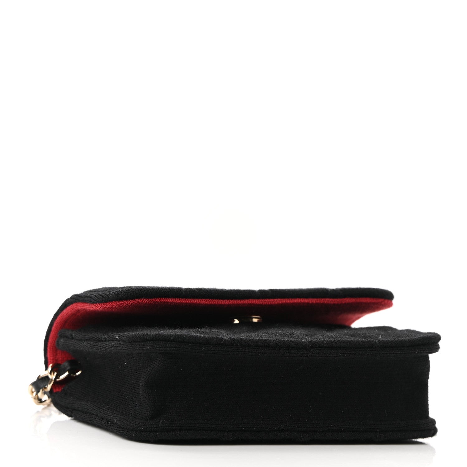 Chanel Jersey Quilted Micro Mini Flap Black 3 of 11