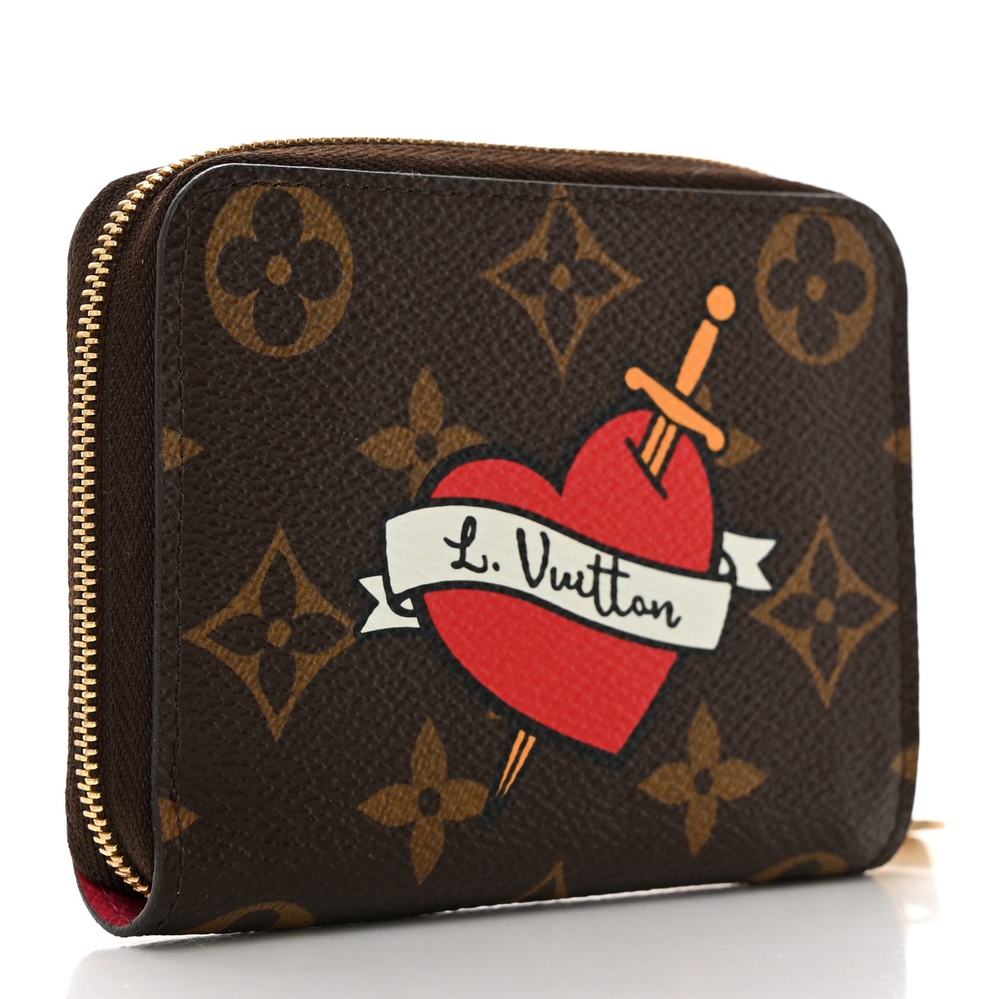 Monogram Travel Stickers Zippy Coin Purse