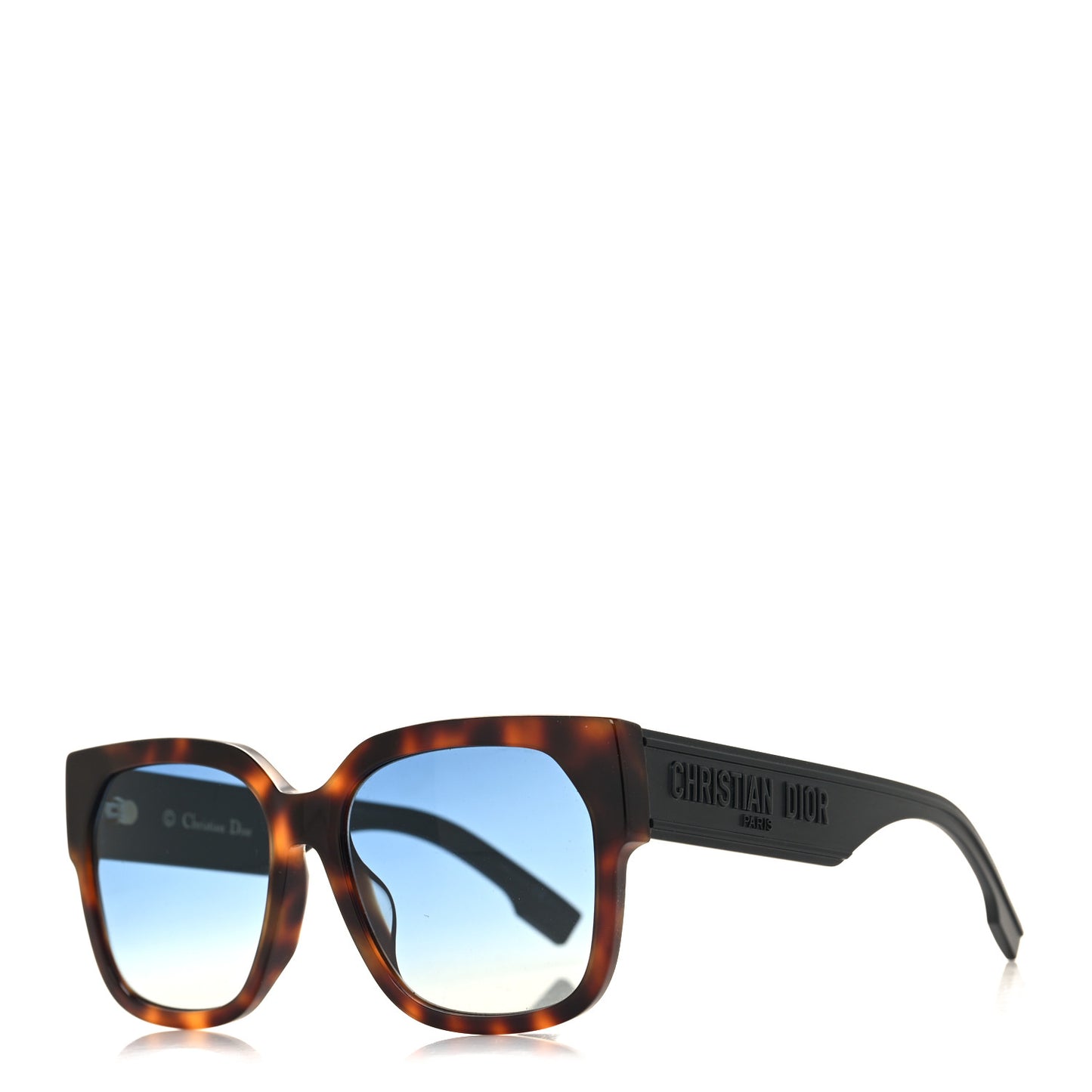 Acetate Square DiorID1 Sunglasses Tortoise