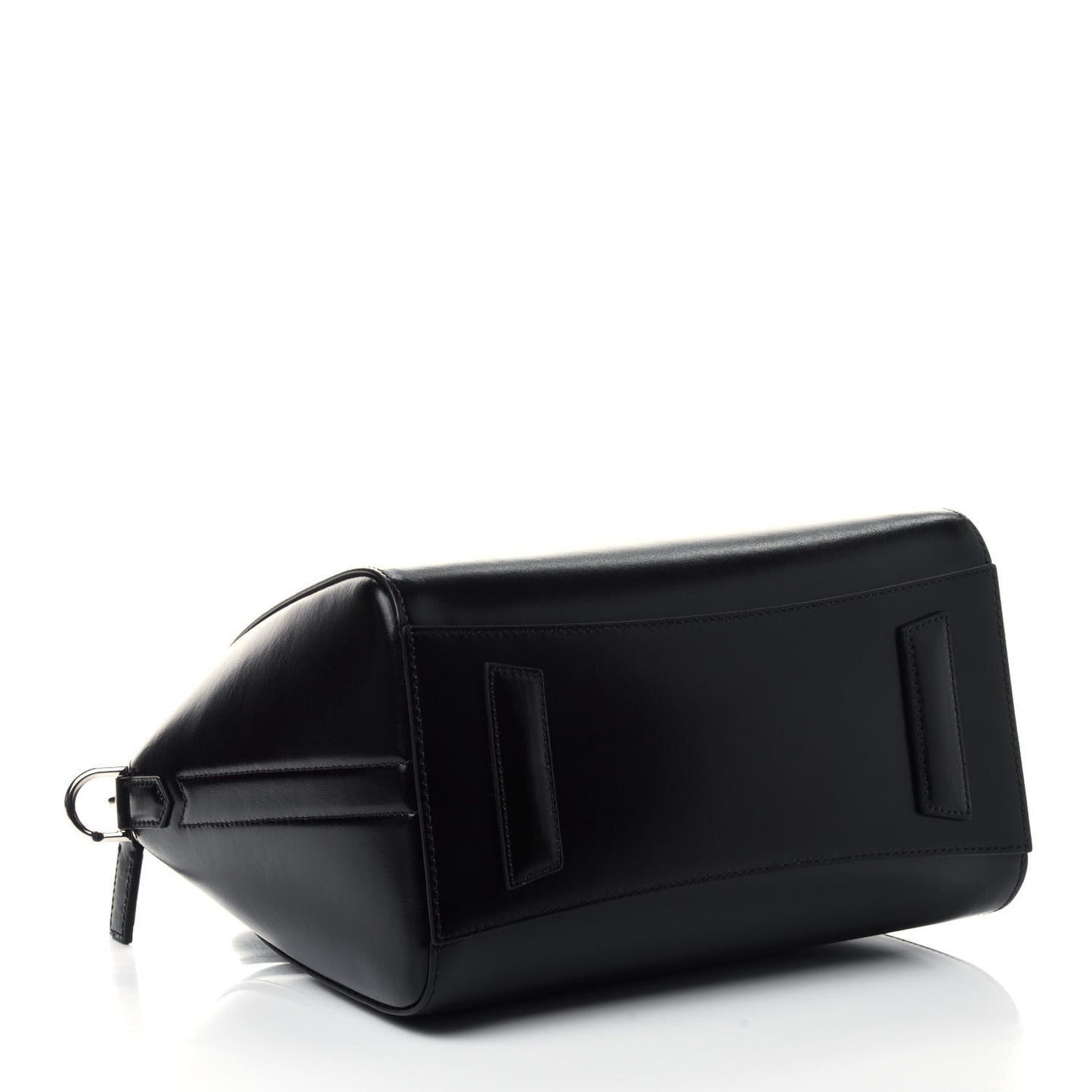 Shiny Lord Calfskin Small Antigona Black
