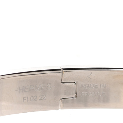 Hermes Enamel Mini Farandole Clic Chaine D'Ancre Bracelet Platine White 5 of 6