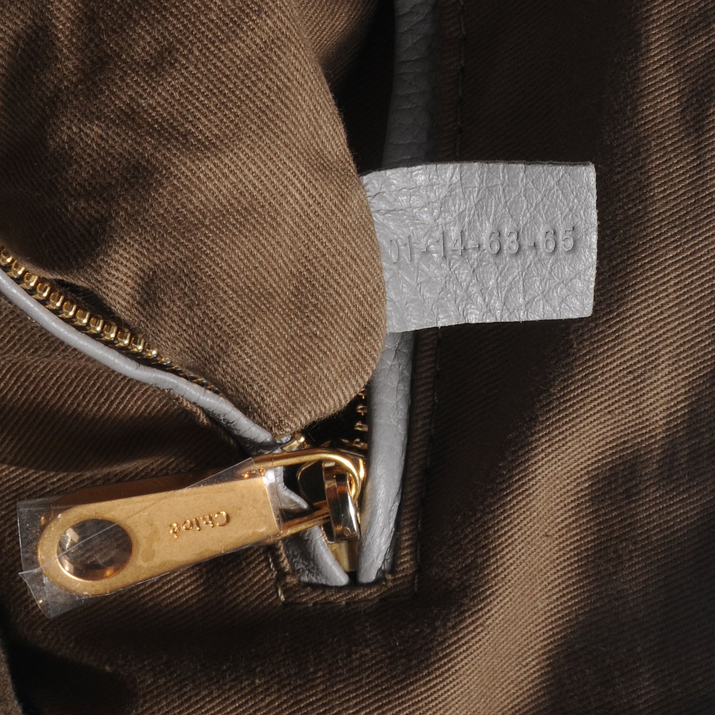 Calfskin Leather Large Marcie Satchel Cashmere Grey