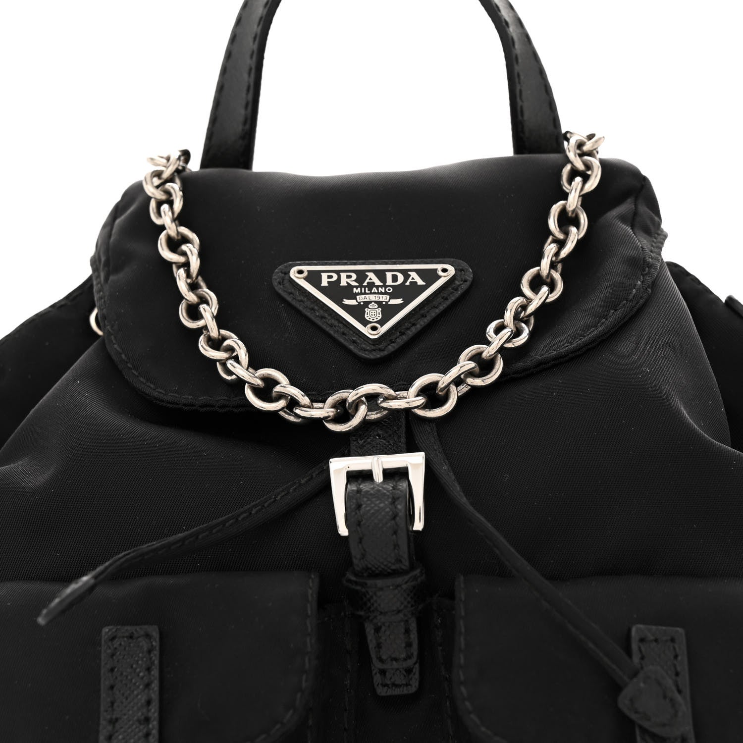 Prada Nylon Vela Mini Crossbody Backpack Black 7 of 9