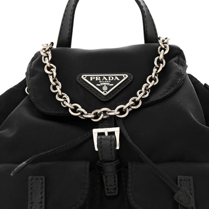 Prada Nylon Vela Mini Crossbody Backpack Black 7 of 9