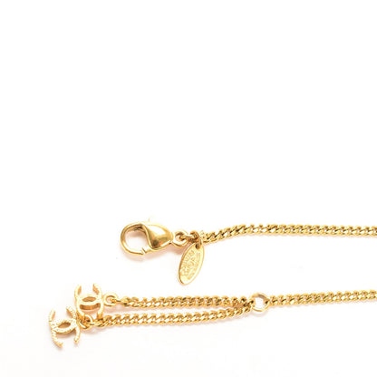 Chanel Resin CC Pendant Necklace Gold 3 of 3