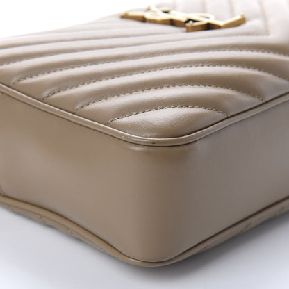 Saint Laurent Calfskin Matelasse Monogram Lou Camera Bag Dark Latte 6 of 10