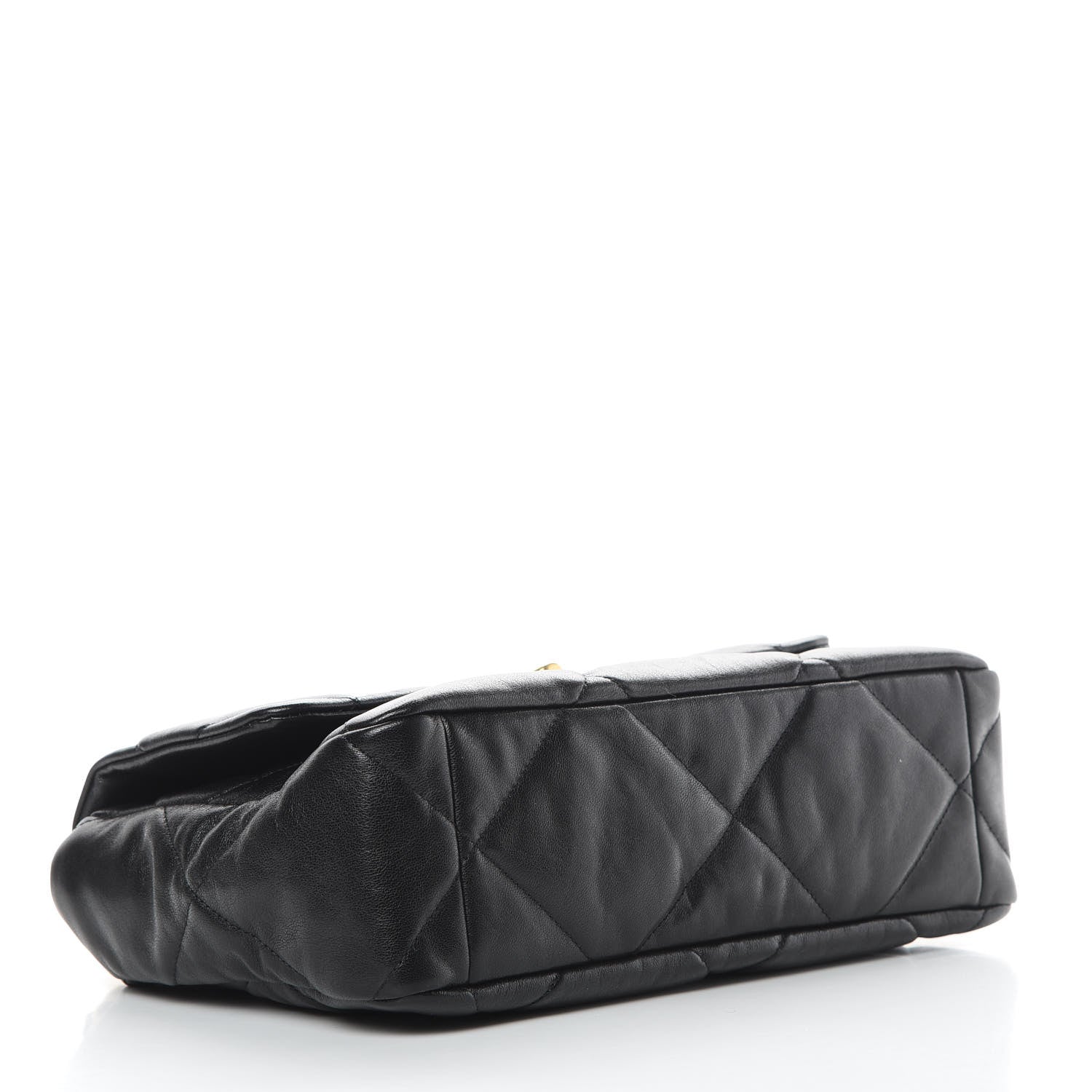 Chanel Lambskin Quilted Large 19 Flap Black 4 of 12